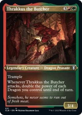 Image for Thrakkus the Butcher (Foil Etched) (551) (Commander Legends: Battle for Baldur's Gate) - Magic: The Gathering