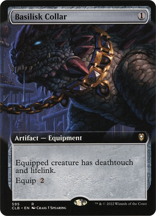 Basilisk Collar (Extended Art) (595) (Commander Legends: Battle for Baldur's Gate)