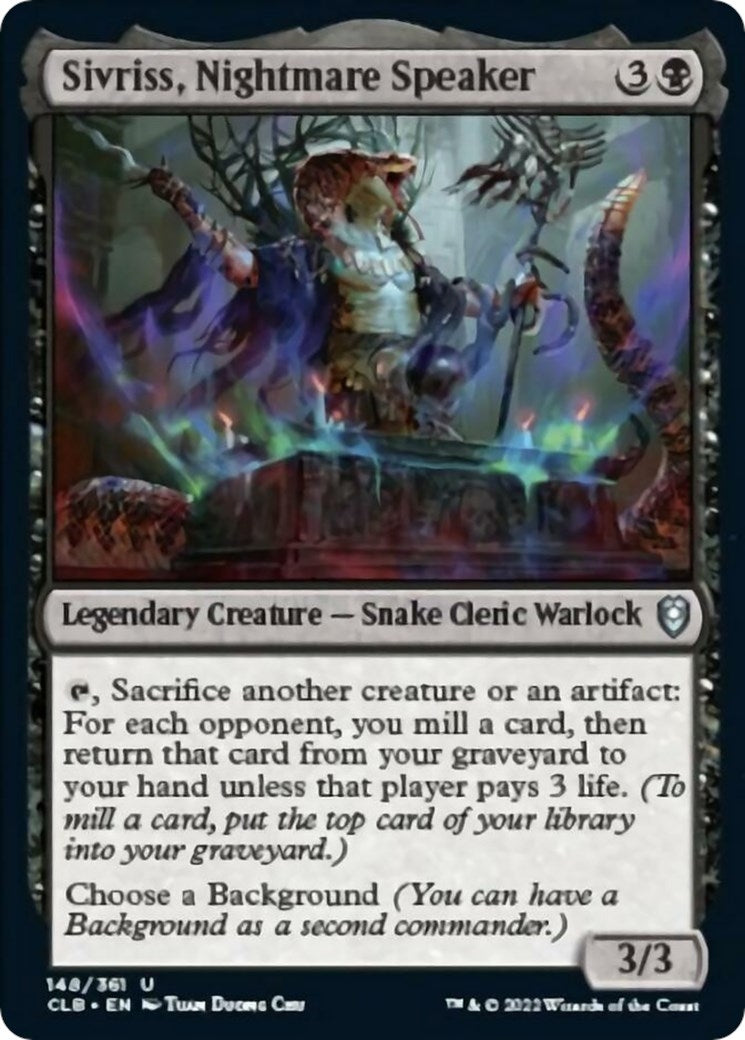 Sivriss, Nightmare Speaker (148) (Commander Legends: Battle for Baldur's Gate)