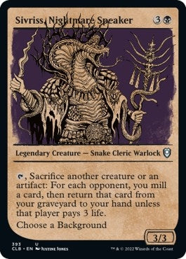 Sivriss, Nightmare Speaker (Showcase) (393) (Commander Legends: Battle for Baldur's Gate)