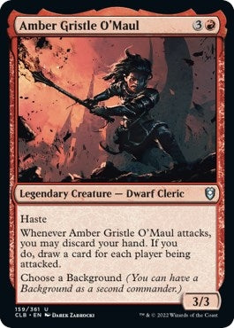 Amber Gristle O'Maul (159) (Commander Legends: Battle for Baldur's Gate)