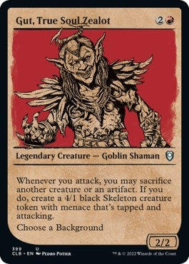 Image for Gut, True Soul Zealot (Showcase) (399) (Commander Legends: Battle for Baldur's Gate) - Magic: The Gathering