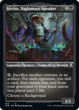 Image for Sivriss, Nightmare Speaker (Foil Etched) (500) (Commander Legends: Battle for Baldur's Gate) - Magic: The Gathering