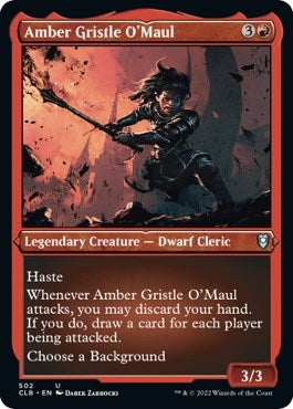 Image for Amber Gristle O'Maul (Foil Etched) (502) (Commander Legends: Battle for Baldur's Gate) - Magic: The Gathering
