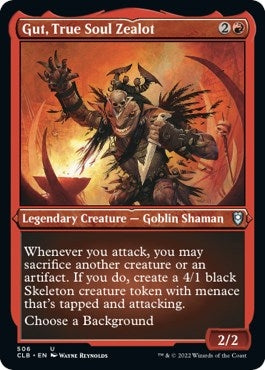 Gut, True Soul Zealot (Foil Etched) (506) (Commander Legends: Battle for Baldur's Gate)