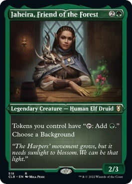 Image for Jaheira, Friend of the Forest (Foil Etched) (518) (Commander Legends: Battle for Baldur's Gate) - Magic: The Gathering