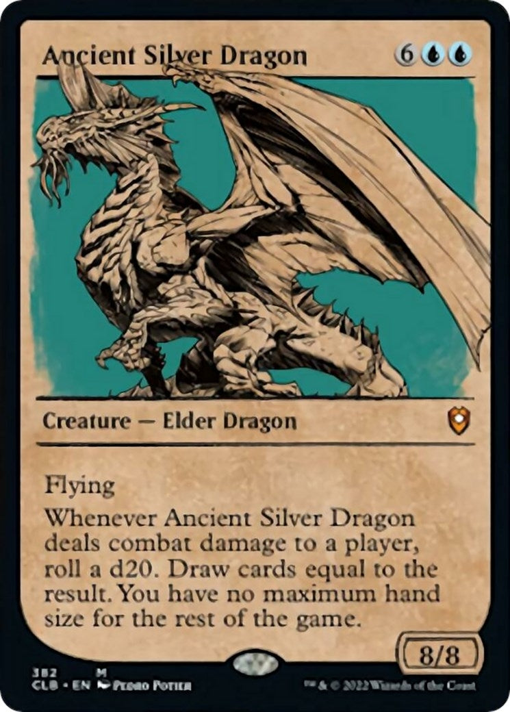 Image for Ancient Silver Dragon (Showcase) (382) (Commander Legends: Battle for Baldur's Gate) - Magic: The Gathering