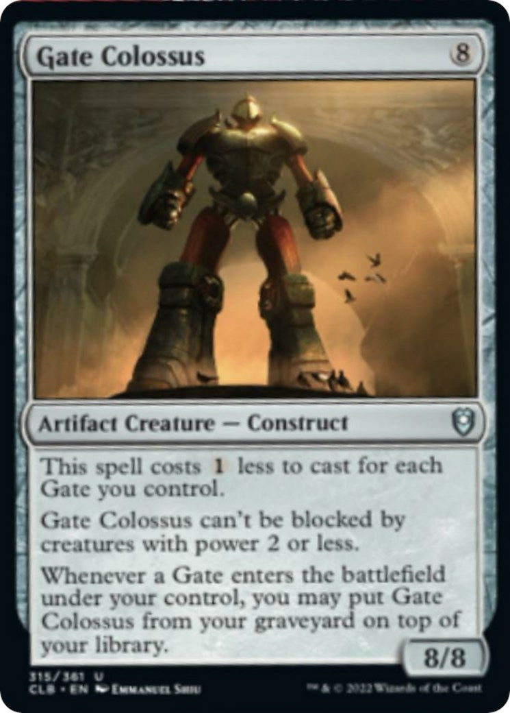 Image for Gate Colossus (315) (Commander Legends: Battle for Baldur's Gate) - Magic: The Gathering