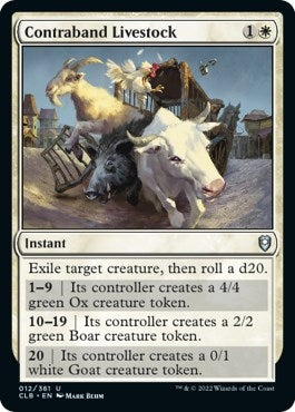 Contraband Livestock (12) (Commander Legends: Battle for Baldur's Gate)