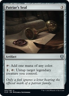 Patriar's Seal (332) (Commander Legends: Battle for Baldur's Gate)