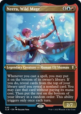 Neera, Wild Mage (Foil Etched) (545) (Commander Legends: Battle for Baldur's Gate)