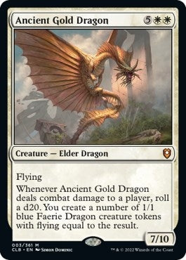 Ancient Gold Dragon (3) (Commander Legends: Battle for Baldur's Gate)