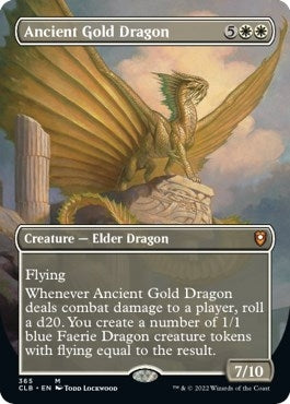 Ancient Gold Dragon (Borderless) (365) (Commander Legends: Battle for Baldur's Gate)