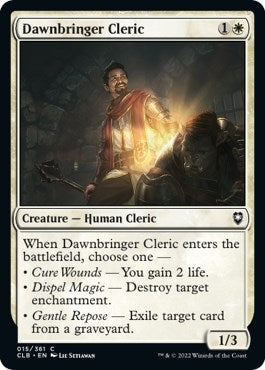 Image for Dawnbringer Cleric (15) (Commander Legends: Battle for Baldur's Gate) - Magic: The Gathering
