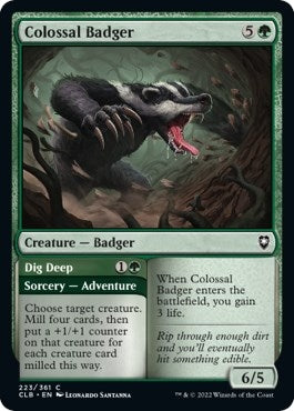 Image for Colossal Badger (223) (Commander Legends: Battle for Baldur's Gate) - Magic: The Gathering