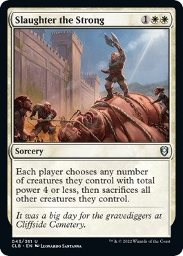 Image for Slaughter the Strong (43) (Commander Legends: Battle for Baldur's Gate) - Magic: The Gathering