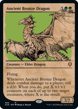 Ancient Bronze Dragon (Showcase) (406) (Commander Legends: Battle for Baldur's Gate)