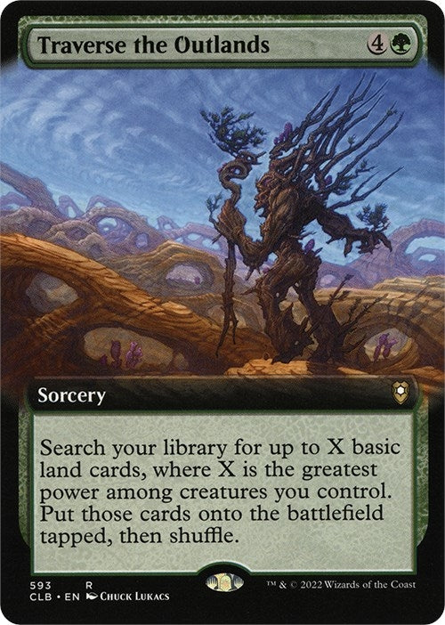 Traverse the Outlands (Extended Art) (593) (Commander Legends: Battle for Baldur's Gate)