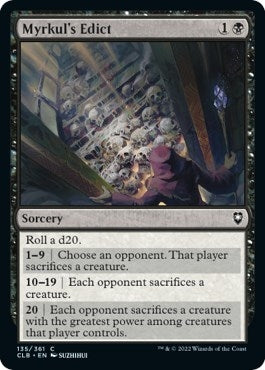 Myrkul's Edict (135) (Commander Legends: Battle for Baldur's Gate)