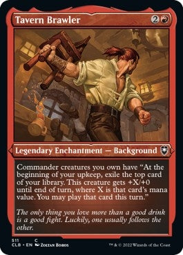 Tavern Brawler (Foil Etched) (511) (Commander Legends: Battle for Baldur's Gate)