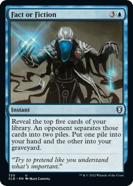 Image for Fact or Fiction (720) (Commander Legends: Battle for Baldur's Gate) - Magic: The Gathering