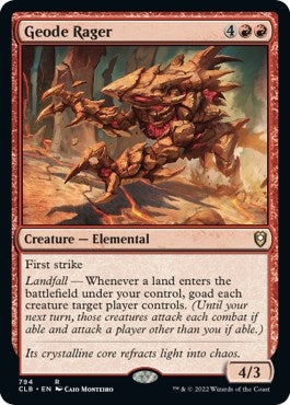 Image for Geode Rager (794) (Commander Legends: Battle for Baldur's Gate) - Magic: The Gathering
