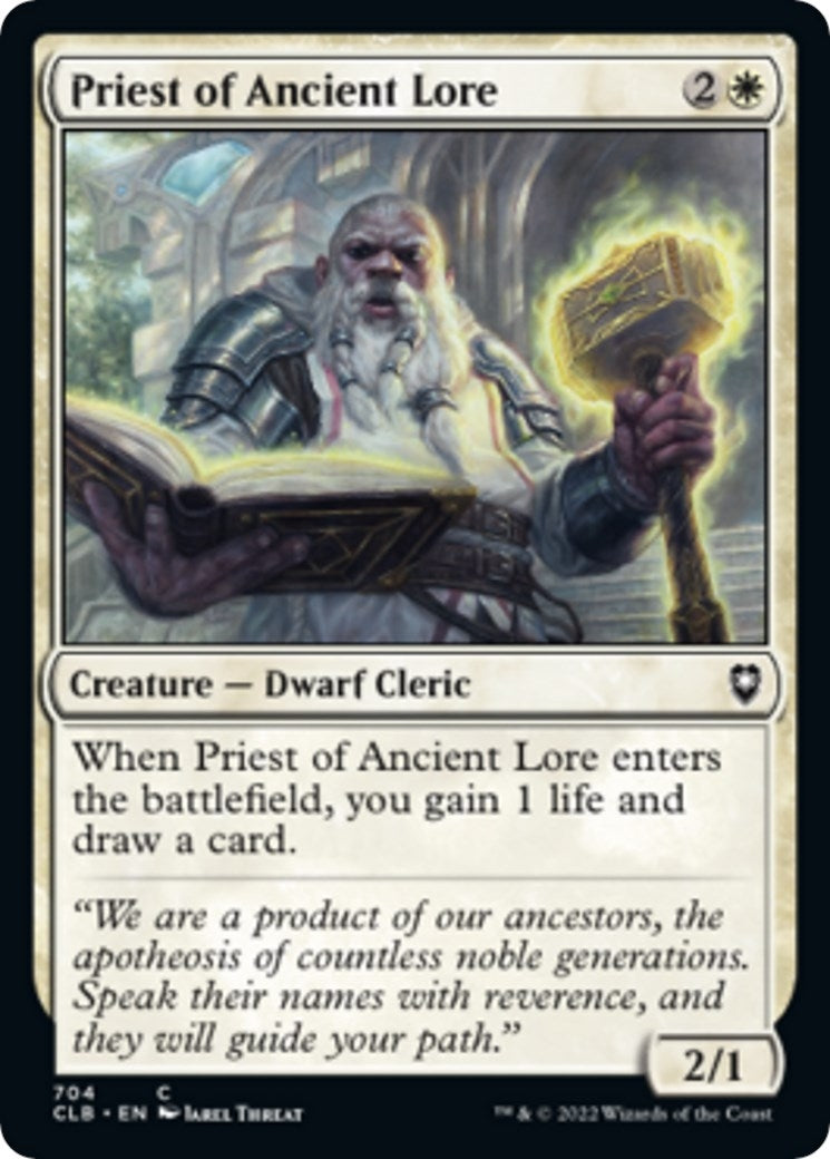 Image for Priest of Ancient Lore (704) (Commander Legends: Battle for Baldur's Gate) - Magic: The Gathering