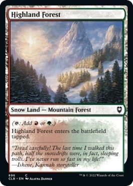 Image for Highland Forest (896) (Commander Legends: Battle for Baldur's Gate) - Magic: The Gathering