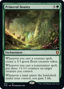 Image for Primeval Bounty (830) (Commander Legends: Battle for Baldur's Gate) - Magic: The Gathering