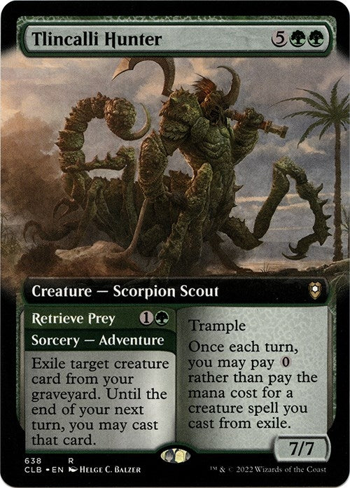 Image for Tlincalli Hunter (Extended Art) (638) (Commander Legends: Battle for Baldur's Gate) - Magic: The Gathering
