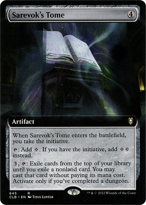 Sarevok's Tome (Extended Art) (645) (Commander Legends: Battle for Baldur's Gate)