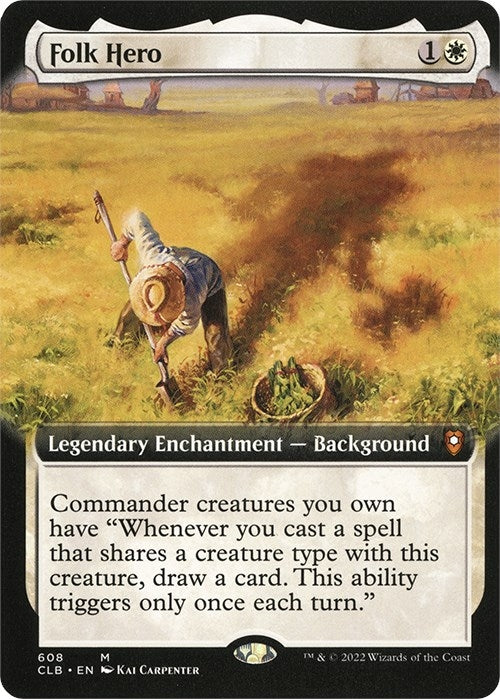 Folk Hero (Extended Art) (608) (Commander Legends: Battle for Baldur's Gate)