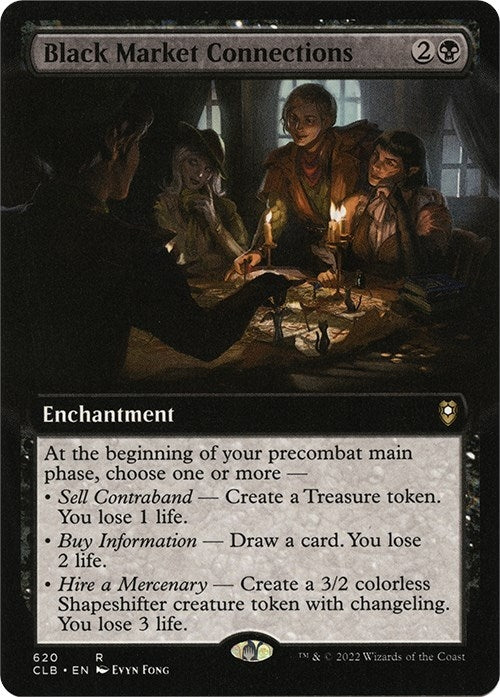 Black Market Connections (Extended Art) (620) (Commander Legends: Battle for Baldur's Gate)