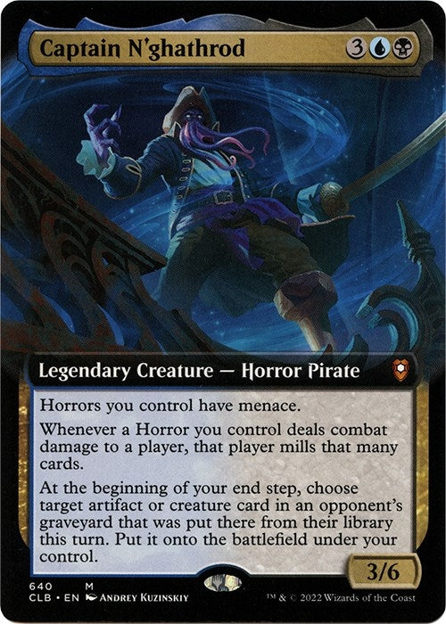 Image for Captain N'ghathrod (Extended Art) (640) (Commander Legends: Battle for Baldur's Gate) - Magic: The Gathering