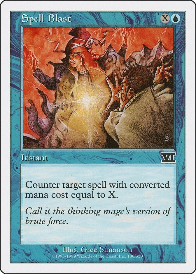 Image for Spell Blast (100) (Classic Sixth Edition) - Magic: The Gathering