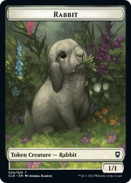 Image for Rabbit Token (4) (Commander Legends: Battle for Baldur's Gate) - Magic: The Gathering