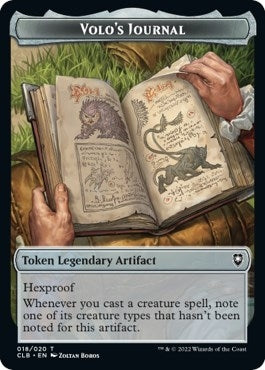 Image for Volo's Journal Token (18) (Commander Legends: Battle for Baldur's Gate) - Magic: The Gathering