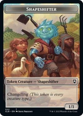 Image for Shapeshifter (022) // Clue Double-Sided Token (22 // 47) (Commander Legends: Battle for Baldur's Gate) - Magic: The Gathering
