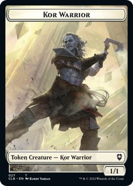 Image for Kor Warrior // Shapeshifter (023) Double-Sided Token (27 // 23) (Commander Legends: Battle for Baldur's Gate) - Magic: The Gathering