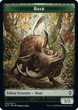 Boar // Ogre Double-Sided Token (12 // 36) (Commander Legends: Battle for Baldur's Gate)