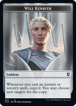 Image for Emblem - Will Kenrith // Copy Double-Sided Token (50 // 19) (Commander Legends: Battle for Baldur's Gate) - Magic: The Gathering