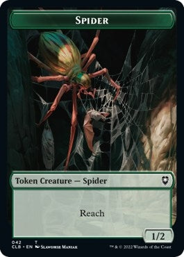 Image for Spider // Human Double-Sided Token (42 // 26) (Commander Legends: Battle for Baldur's Gate) - Magic: The Gathering