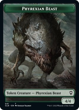 Phyrexian Beast // Wurm Double-Sided Token (41 // 44) (Commander Legends: Battle for Baldur's Gate)