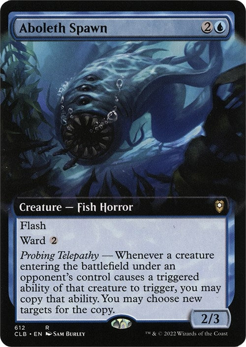 Aboleth Spawn (Extended Art) (612) (Commander Legends: Battle for Baldur's Gate)