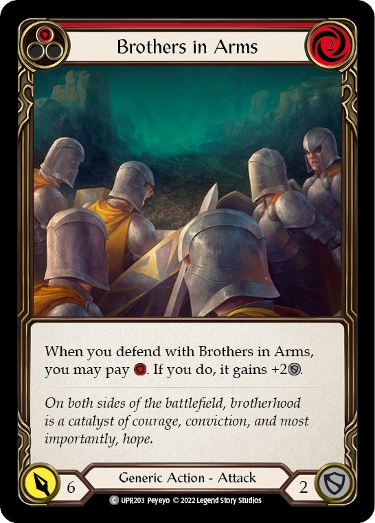 Image for Brothers in Arms (Red) (UPR203) (Uprising) - Flesh and Blood TCG