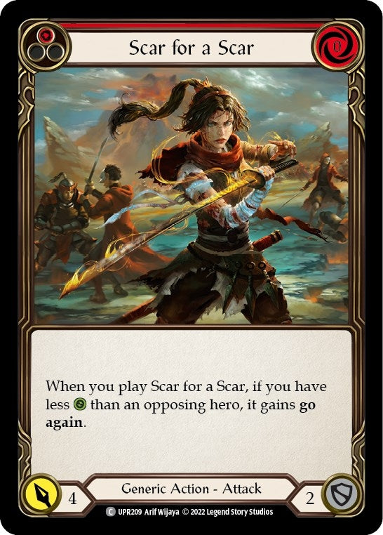 Image for Scar for a Scar (Red) (UPR209) (Uprising) - Flesh and Blood TCG