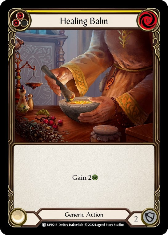 Image for Healing Balm (Yellow) (UPR216) (Uprising) - Flesh and Blood TCG
