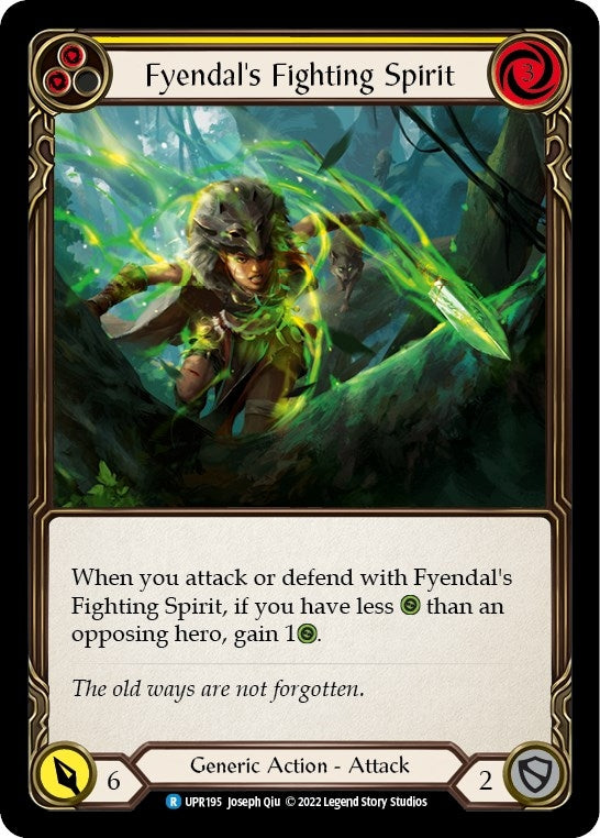 Image for Fyendal's Fighting Spirit (Yellow) (UPR195) (Uprising) - Flesh and Blood TCG