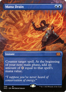 Mana Drain (Borderless) (348) (Double Masters 2022)