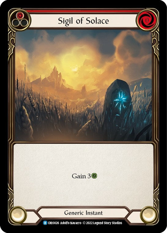 Image for Sigil of Solace (DRO026) (Blitz Deck: Uprising - Dromai) - Flesh and Blood TCG